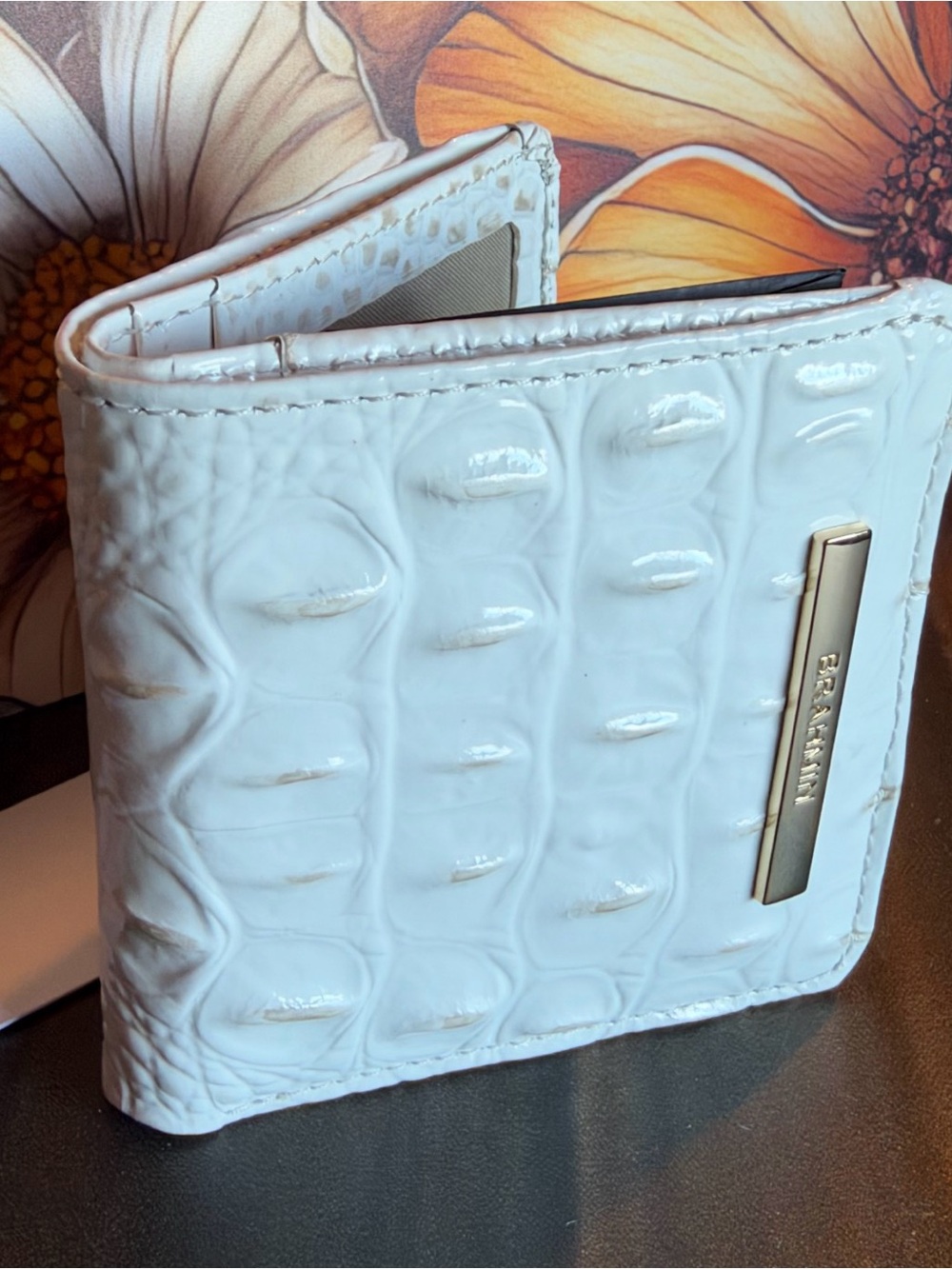 🤍🤍🤍 Brahmin Jane Sea Salt White Wallet New with Tags FIRM $